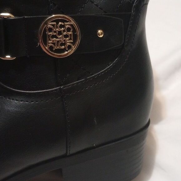 Black Liz Claiborne Knee High Boots 8.5 Wide Calf NWT - Picture 9 of 13